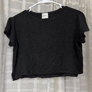 Livi by Olivia Rae Charcoal Crop Top